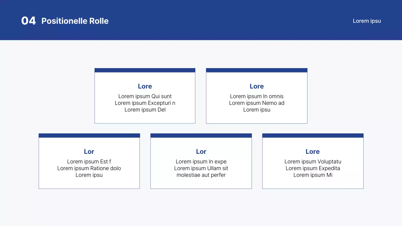 Einfache weiß-blaue Universitätspräsentation für einen Scheinwettbewerb