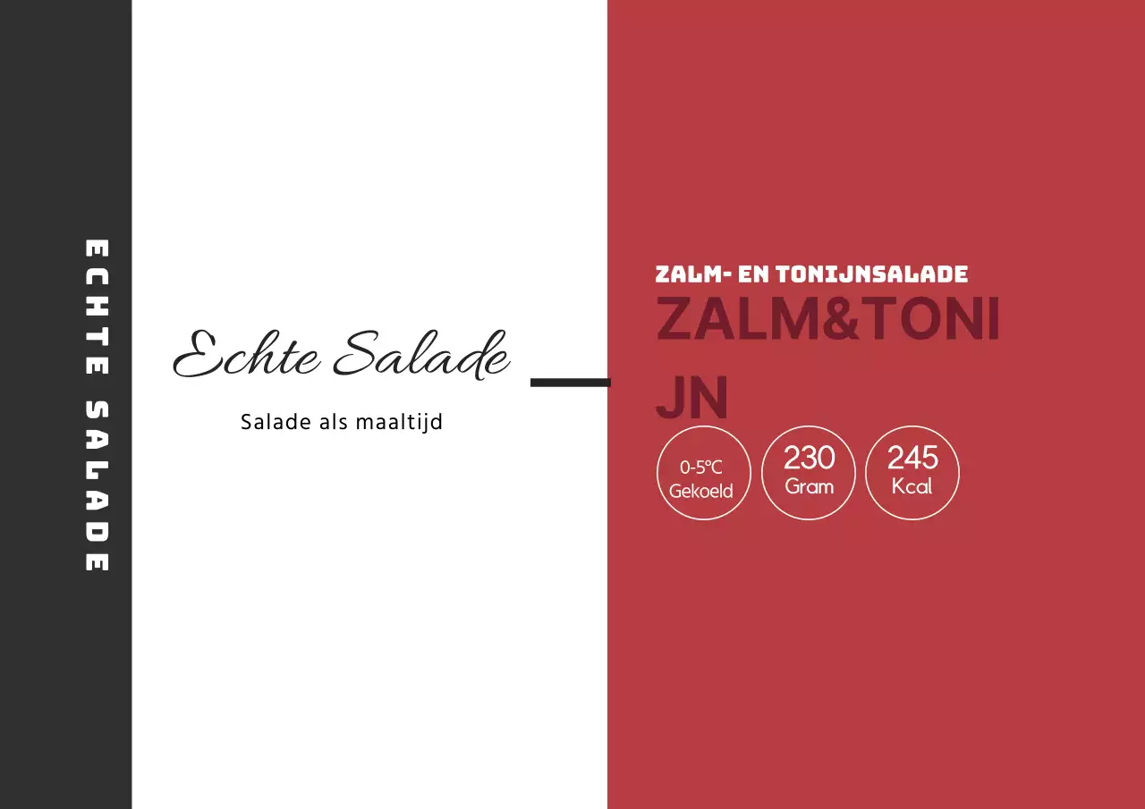 Rood zwart illustratie sla voedsel etiket