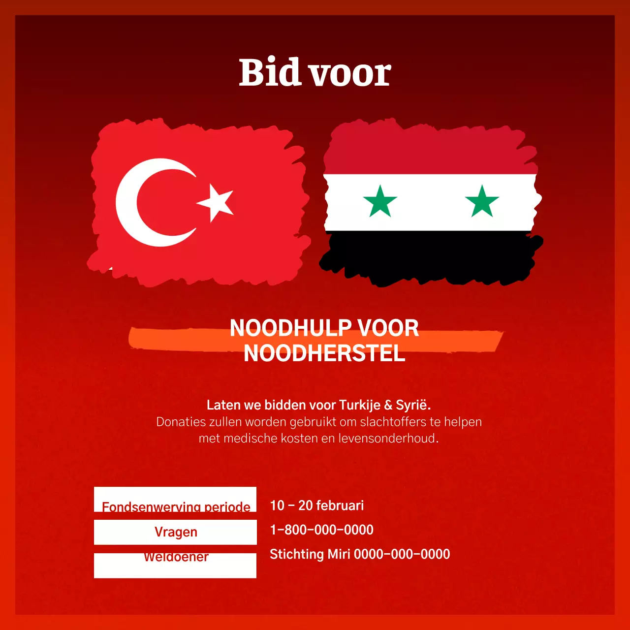 Aankondiging rode vlag sponsorschap