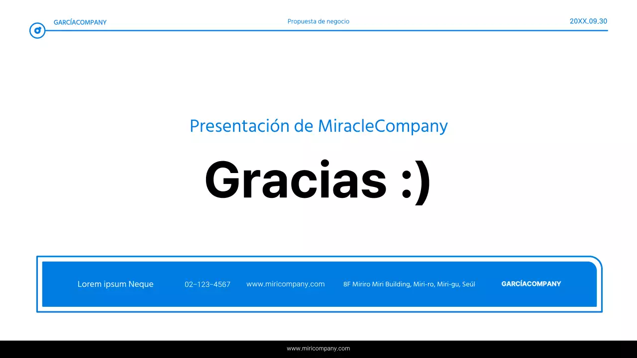 Informe de resaltado de texto simple en azul y blanco