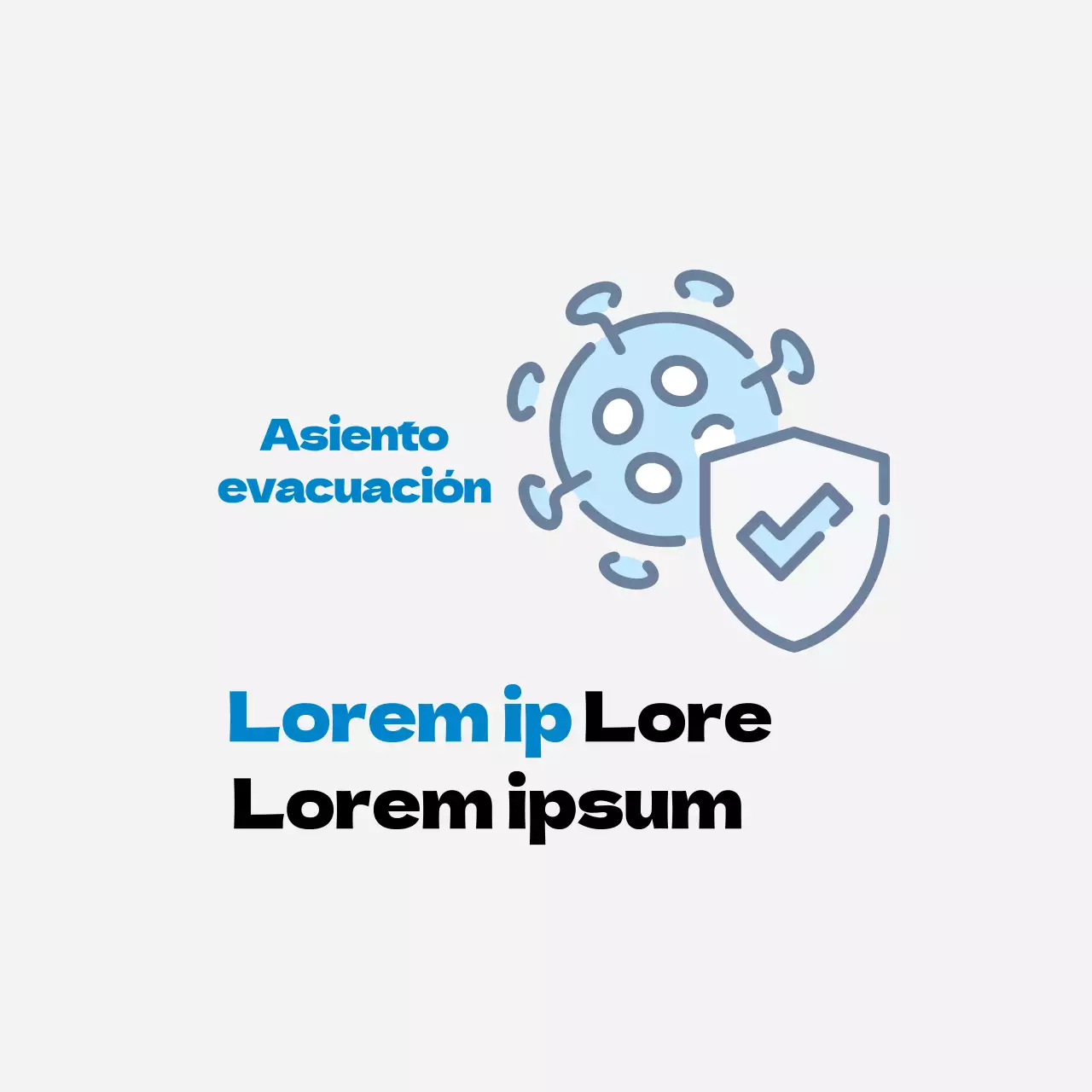 Ilustración azul corona limpia