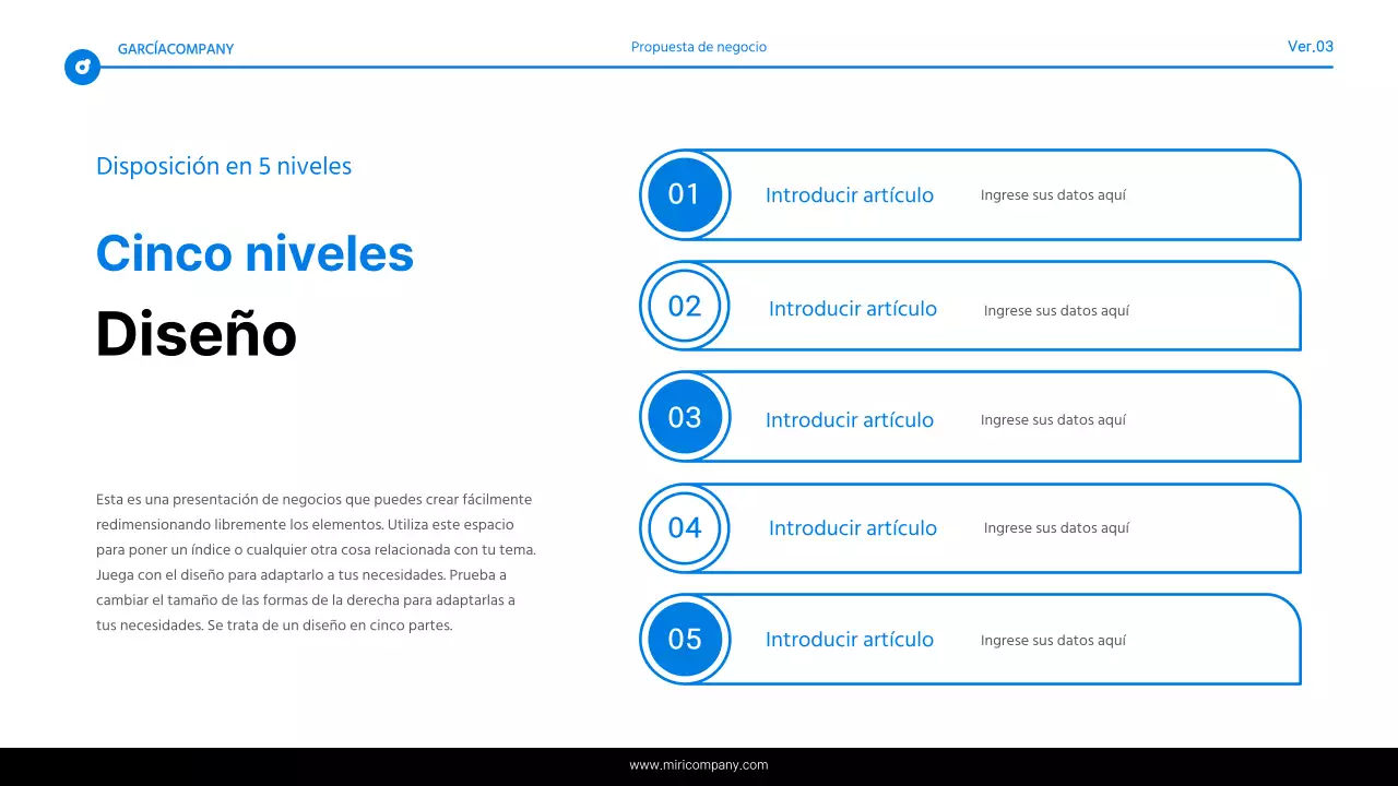 Informe de resaltado de texto simple en azul y blanco