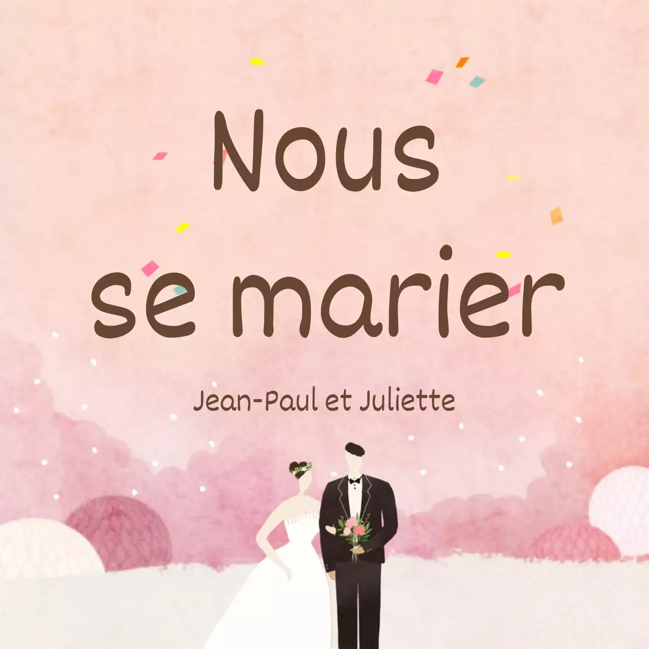 Nous allons nous marier