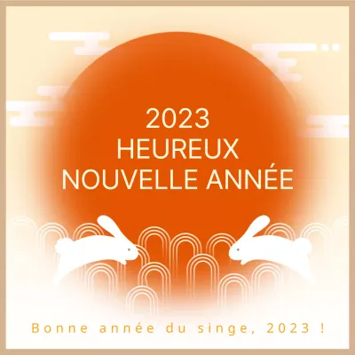 Lait orange : vœux de bonne année