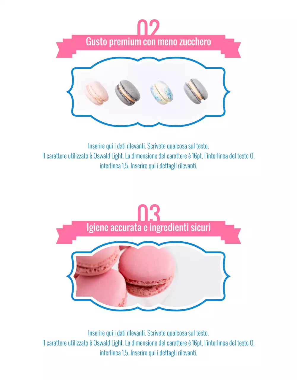 Vendere macaron con decorazioni rosa e vintage