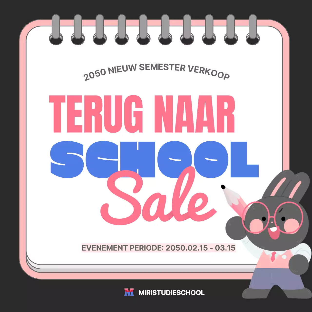 Schattige back-to-school aanbiedingen in roze en zwart
