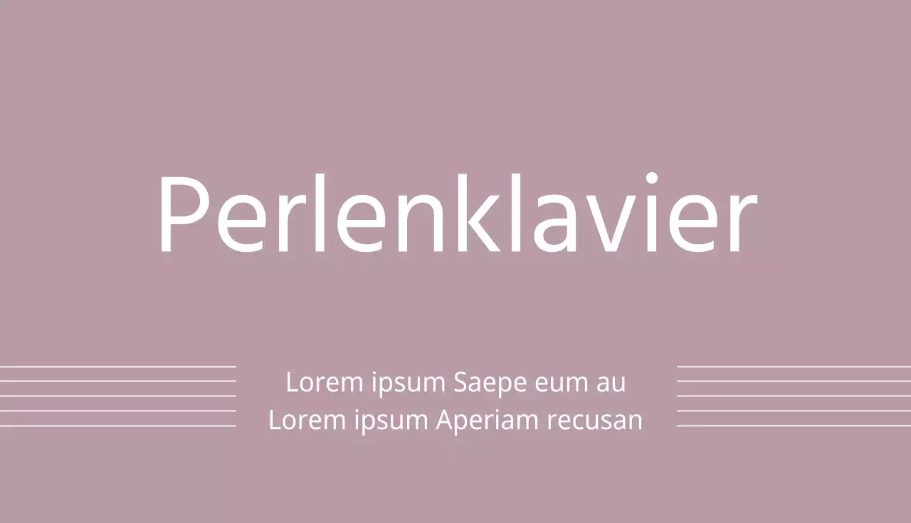 Perlenklavier
