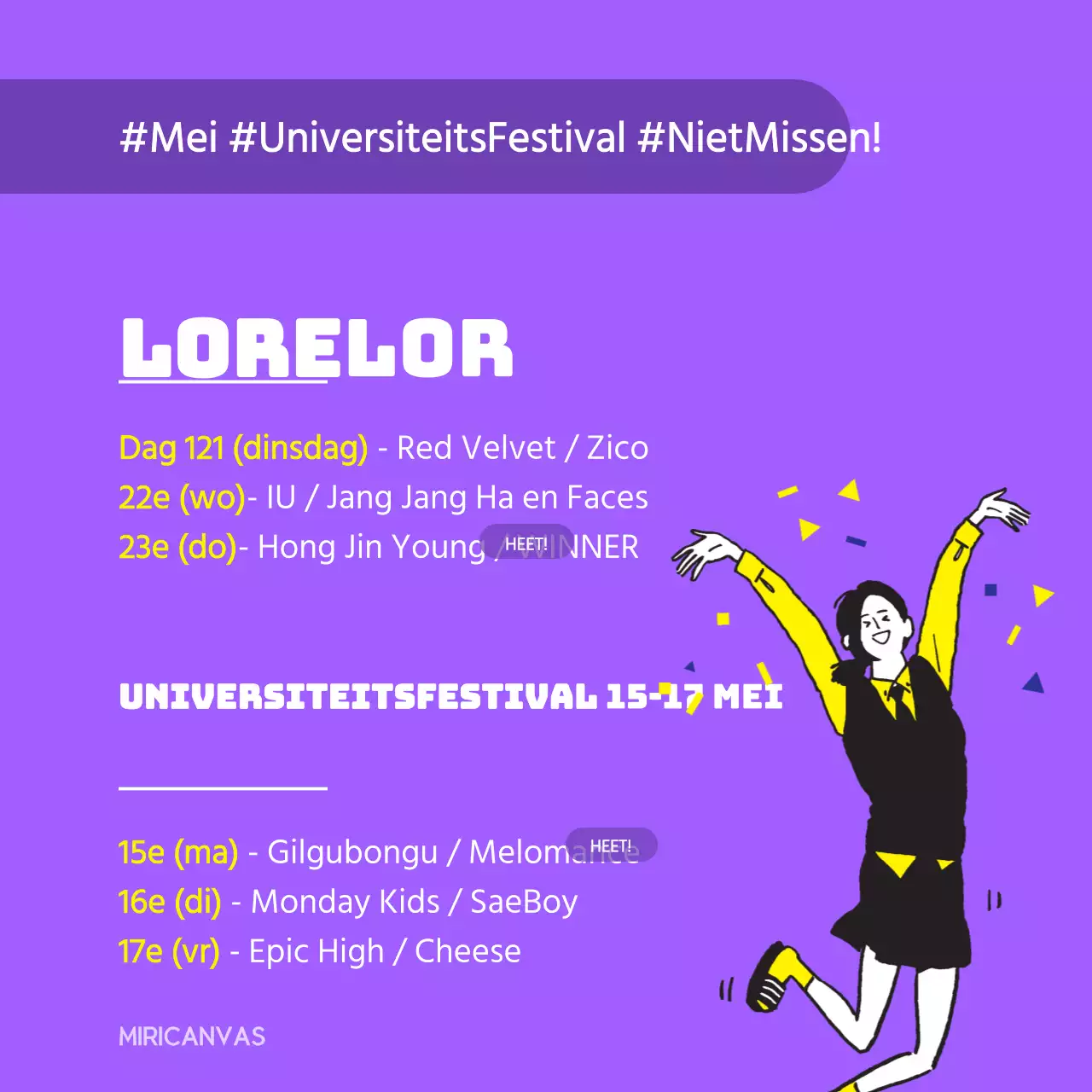 Festivalkalender universiteit