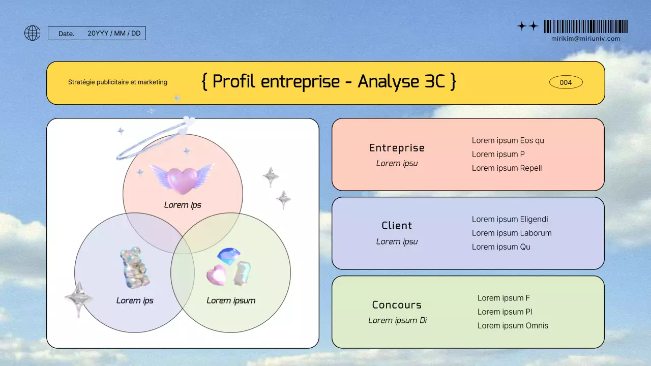 Sky background kitschy advertising marketing strategy report