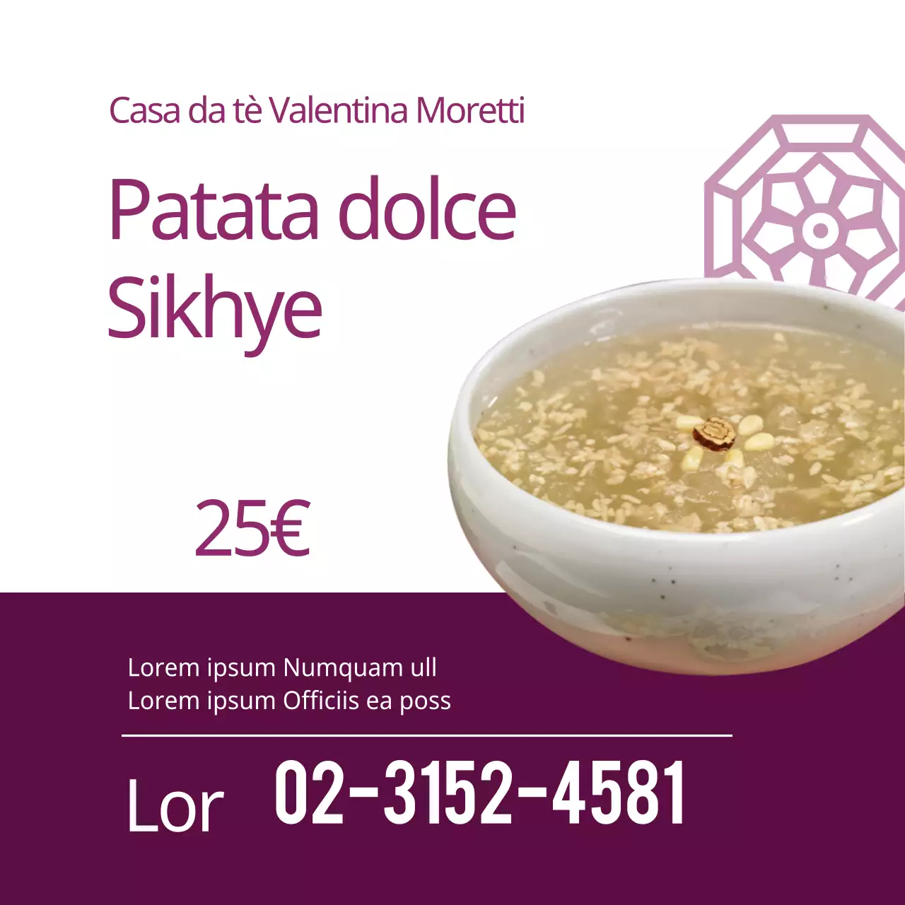 Amazake di patate dolci