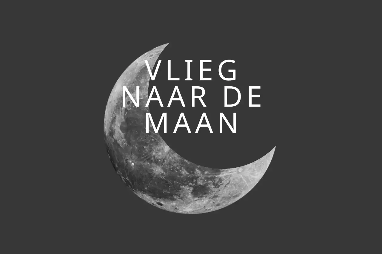 Naar de maan vliegen