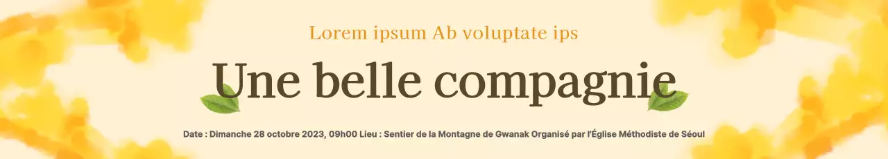 Culte d'automne en plein air