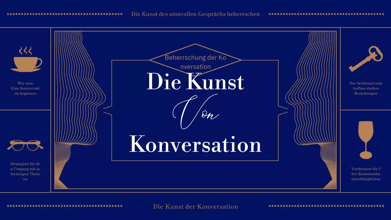 Marineblau und Beige - Dialog des Tages