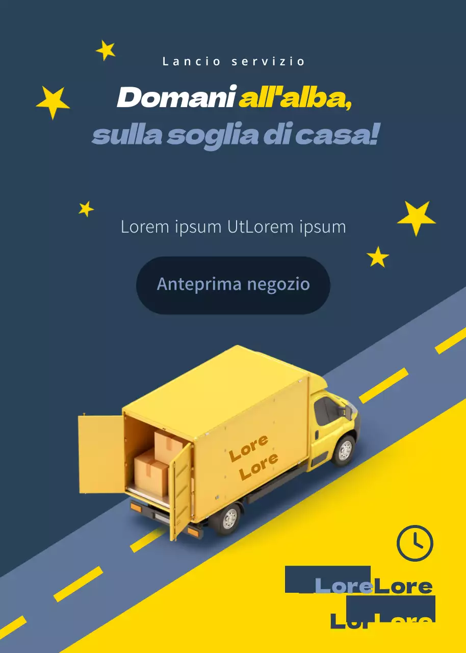 Consegna al mattino presto