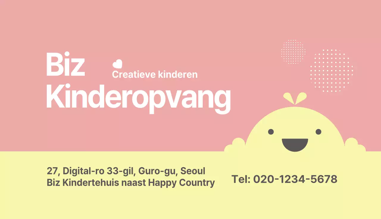 Biz Peuterschool Directeur Visitekaartje