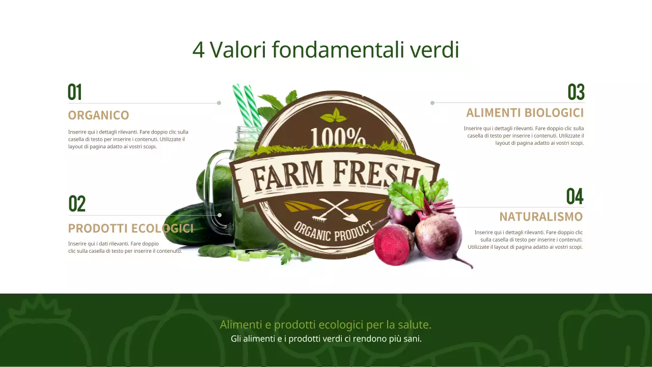 Verde commerciale naturalistico in verde e marrone (Presentazione)