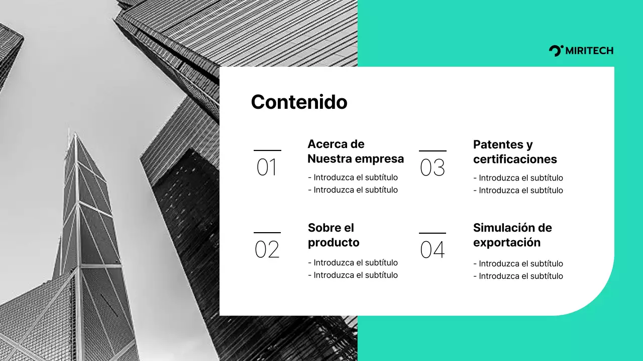 Propuesta de suministro de cargadores para vehículos eléctricos en turquesa y gris Propuesta de suministro de piezas para una transacción B2B Miritech