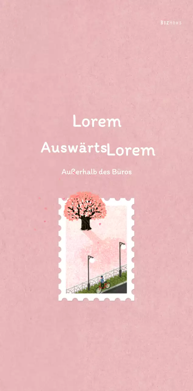 Stempelillustrationen mit einem warmen Konzept