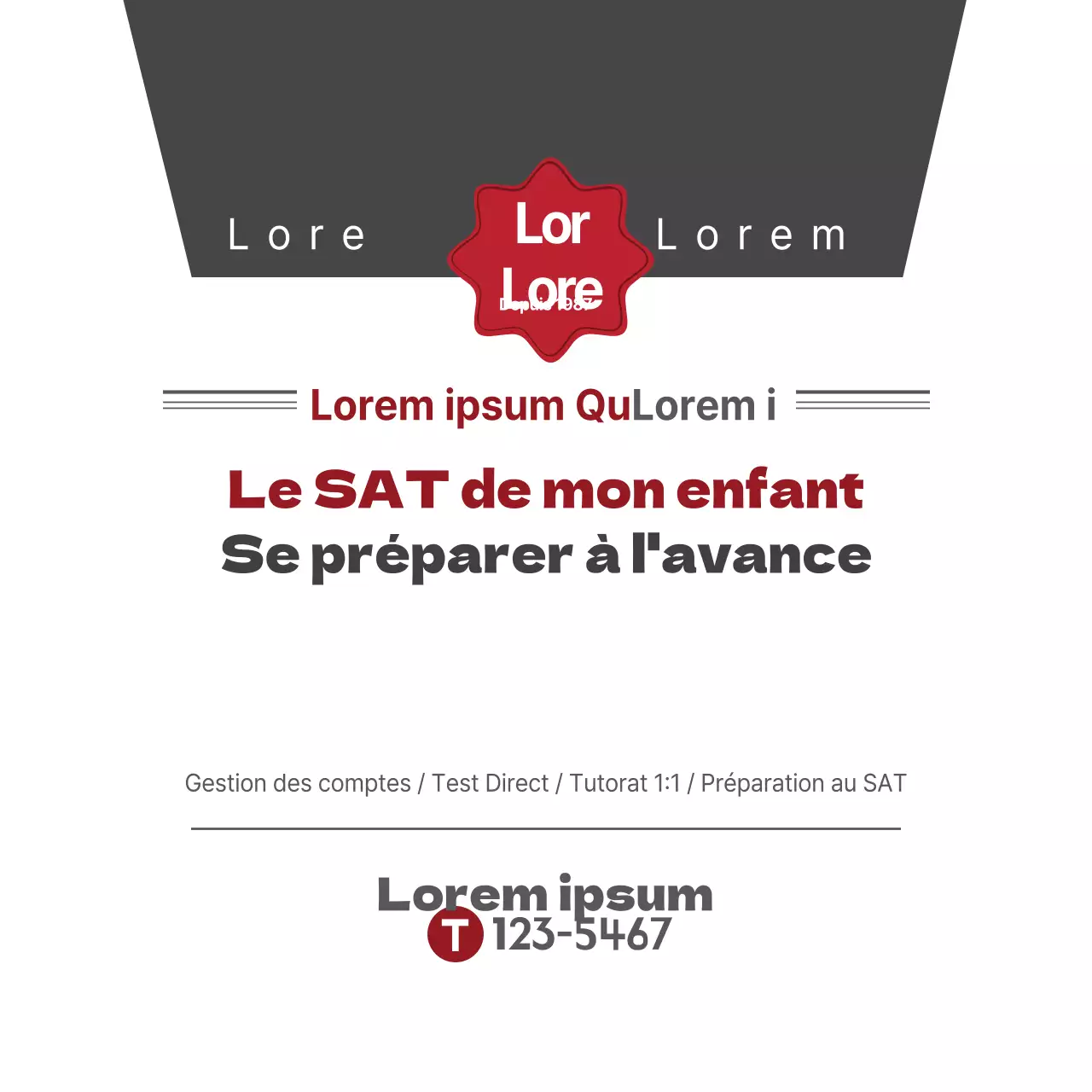 Le SAT de mon enfant