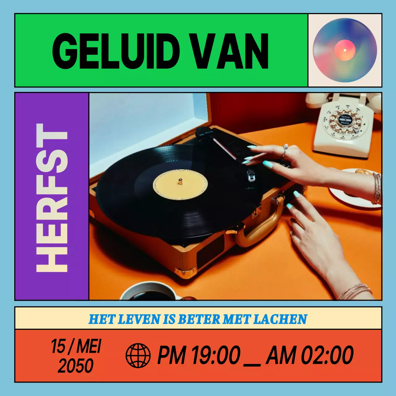 Een festival van paars en oranje