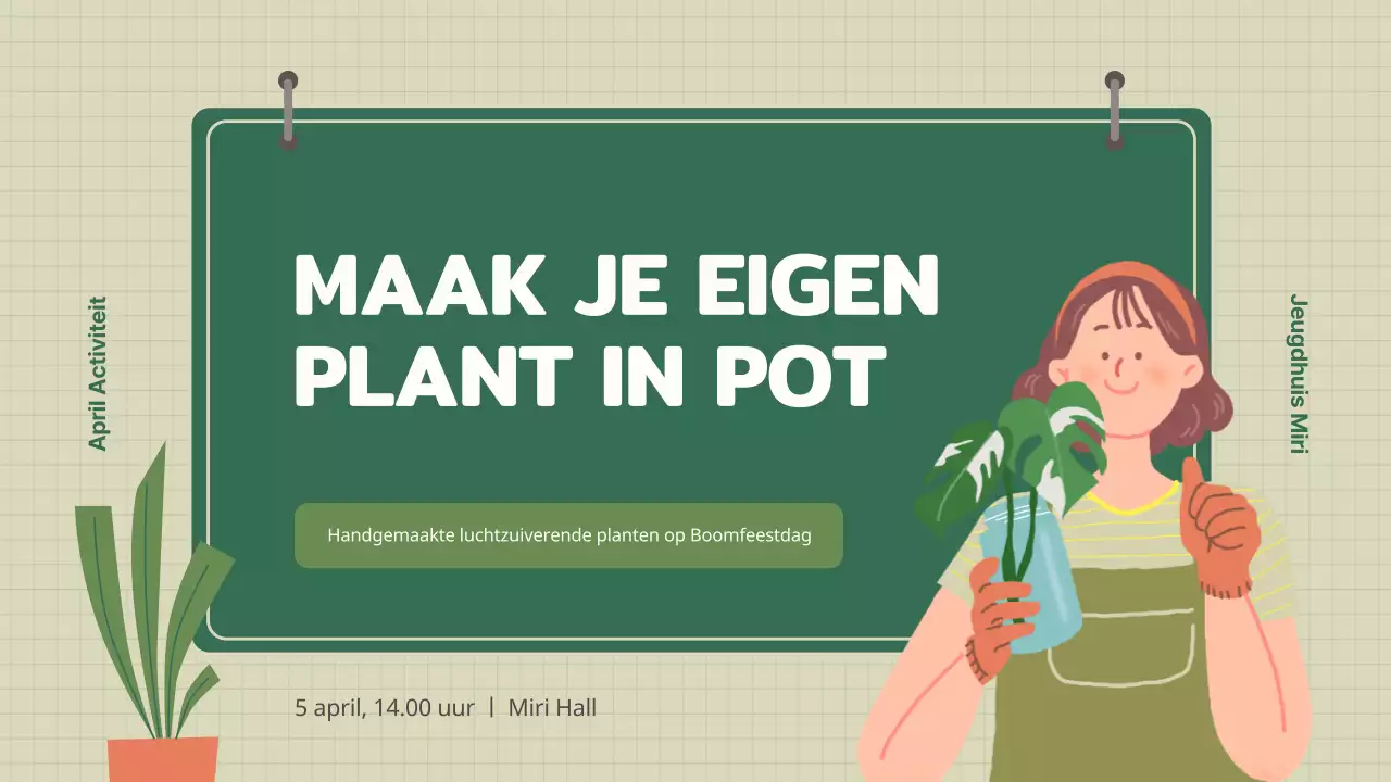 Een plantenbak kweken met het abstracte schetsboekconcept