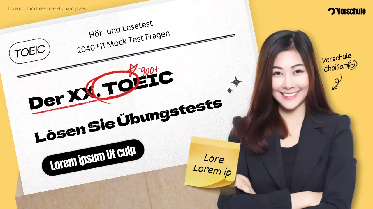 Einfacher, fotolastiger Übungstest mit gelb-schwarzem Prüfungspapier YouTube-Miniaturansicht