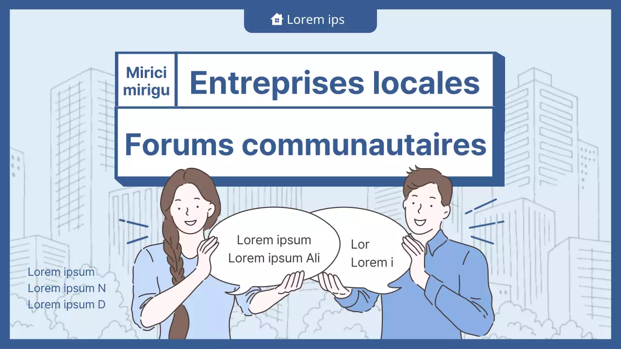 Miniature YouTube d'une discussion sur l'engagement communautaire avec une illustration de couleur bleue.