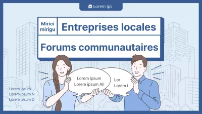 Miniature YouTube d'une discussion sur l'engagement communautaire avec une illustration de couleur bleue.