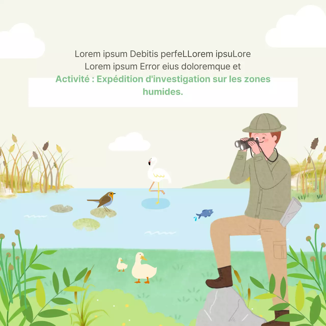 Ducasse Carte de la Journée mondiale des zones humidesNews Design