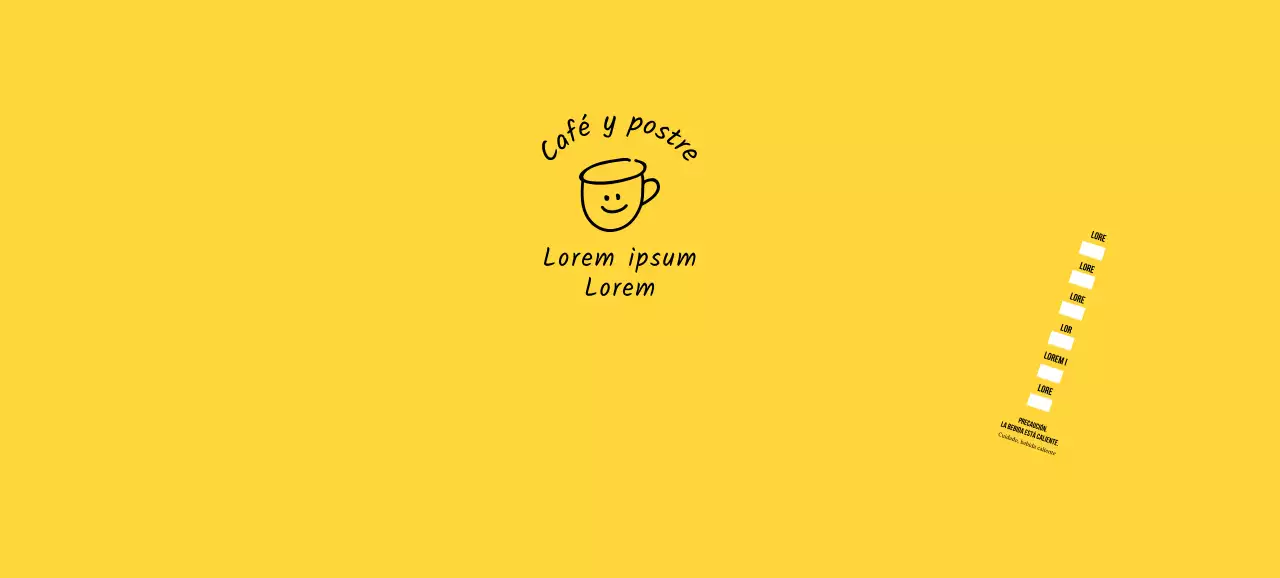 Ilustración dibujada a mano en amarillo