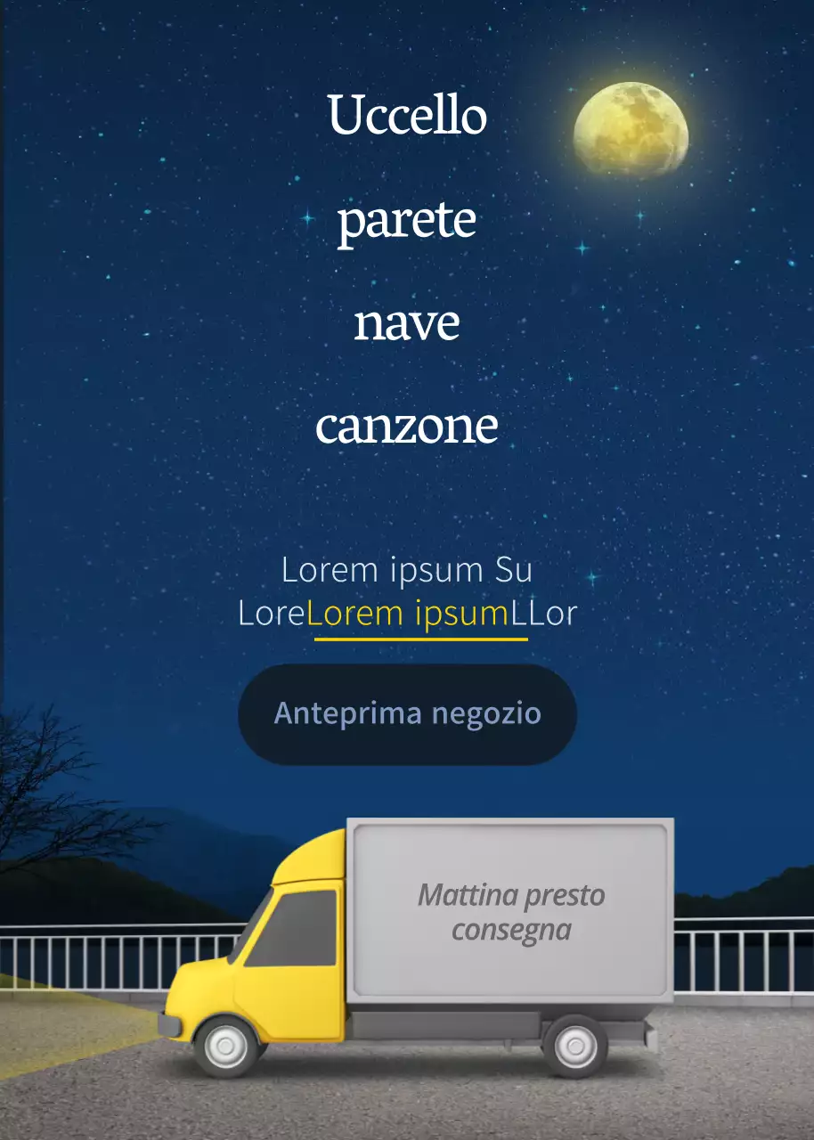 Consegna al mattino presto