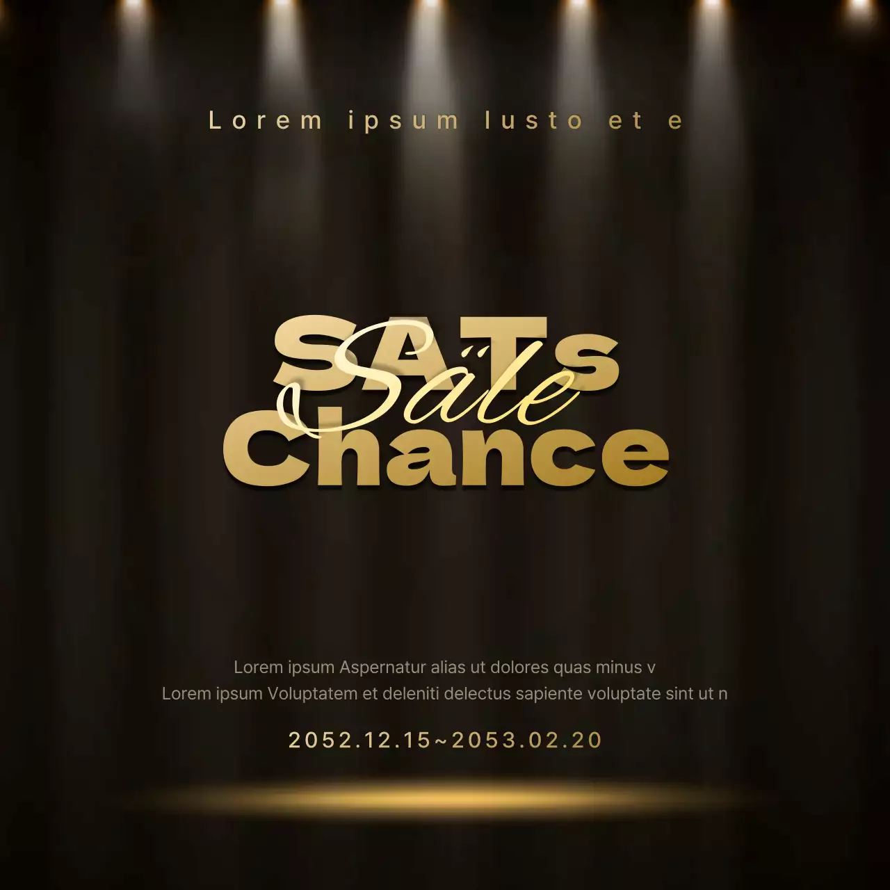 Spotlight SATs in Schwarz und Gold Rabattaktion