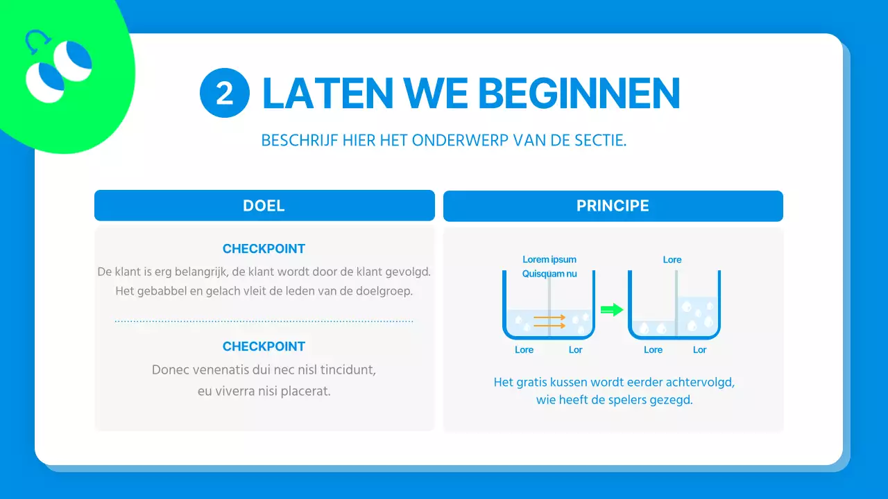 Schattig Karakter Wetenschappelijk Experimentverslag in Blauw en Lime Groen