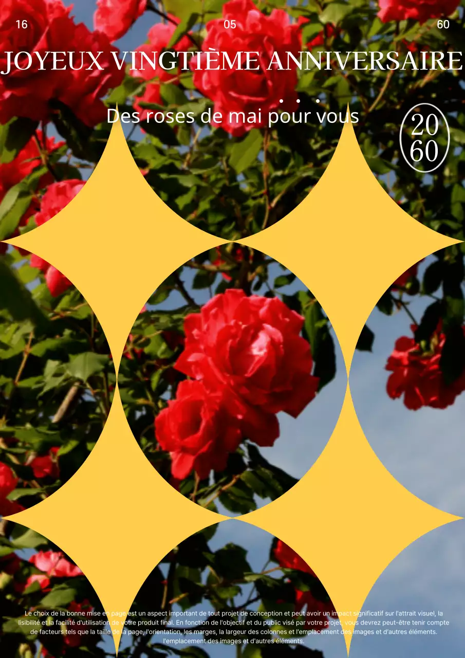 Promouvoir la journée du passage à l'âge adulte avec une forme d'étoile jaune kitsch