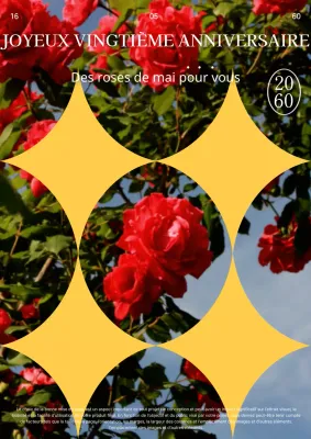 Promouvoir la journée du passage à l'âge adulte avec une forme d'étoile jaune kitsch