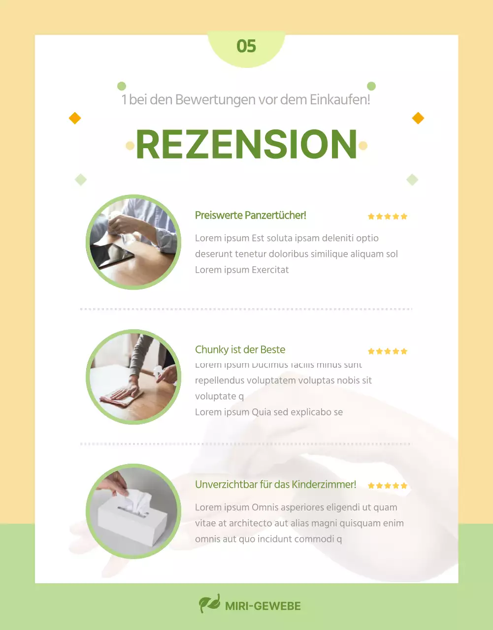 Einfache gelbe und chartreuse Tücher erklärt