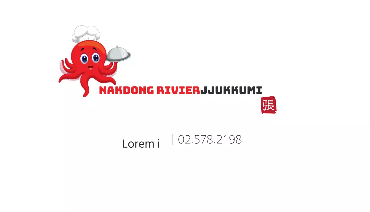 Takoyaki restaurant visitekaartje