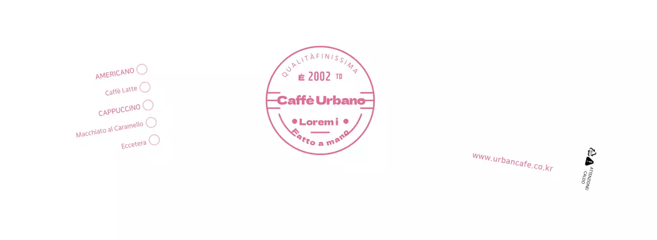 Bianco Rosa Neat Symbols Cafe