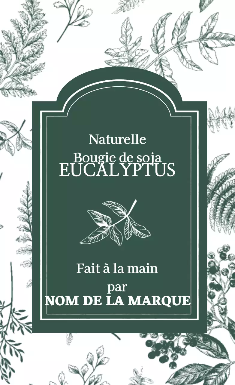 Bougie à l'eucalyptus