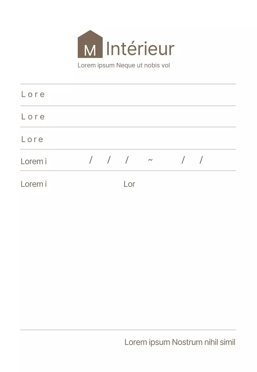 icône marron notes d'intérieur simples