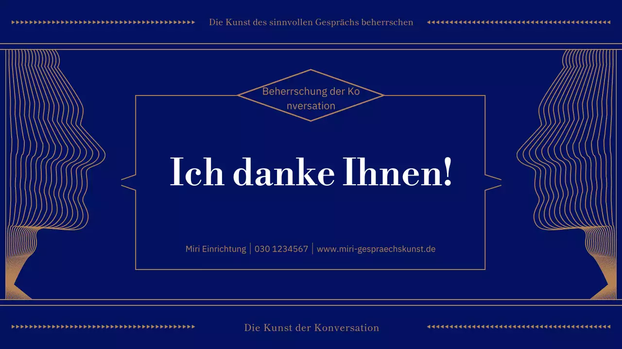 Marineblau und Beige - Dialog des Tages