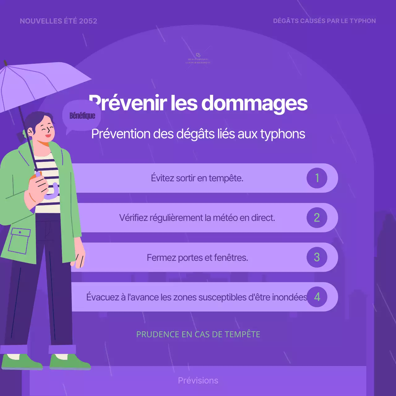 Comment prévenir les dommages causés par les typhons pourpres et chartreuses ?