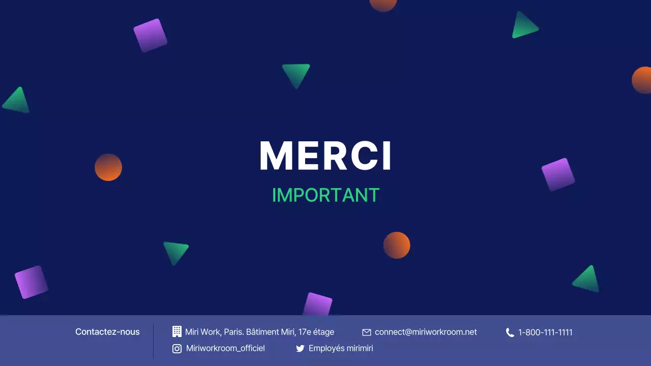 Recrutement de créatifs locaux avec des formes en bleu marine et des couleurs d'accentuation