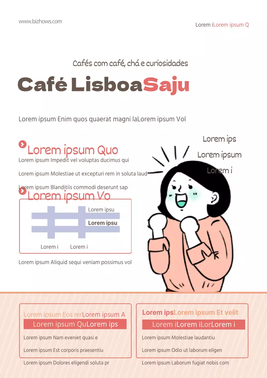 Promova as boas-vindas aos novos estudantes da sua universidade com uma ilustração de uma mulher cor-de-rosa e expetante