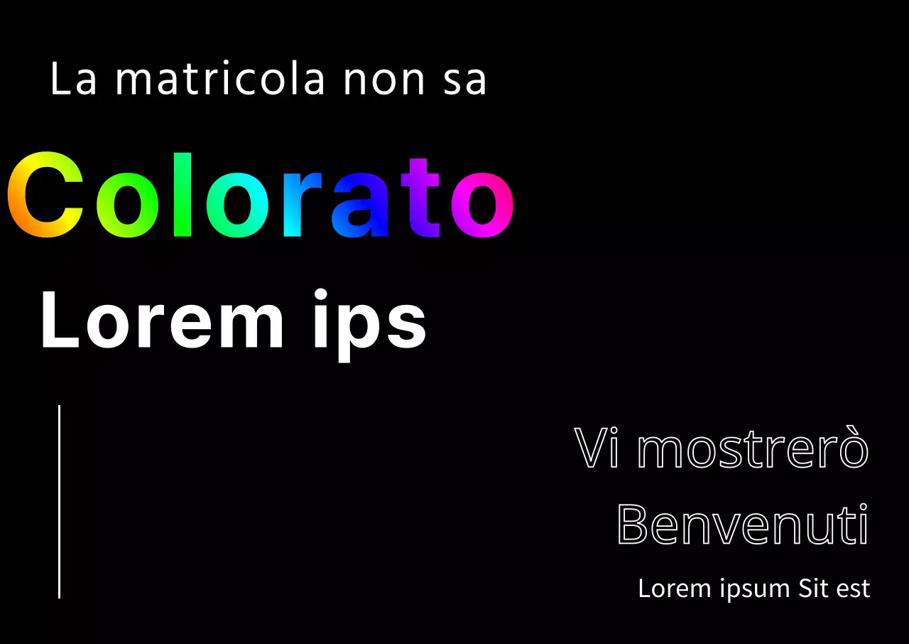 Accogliete i nuovi studenti con un design nero e colorato