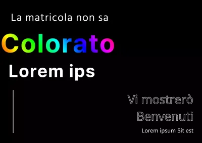 Accogliete i nuovi studenti con un design nero e colorato