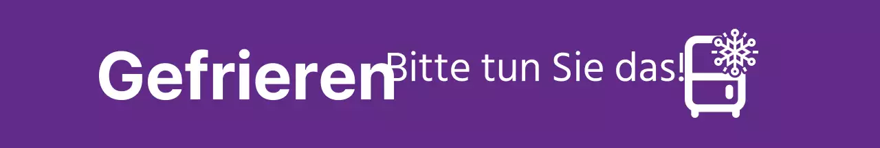 Violett Blau Gelb Intensives Einfrieren Leitfaden