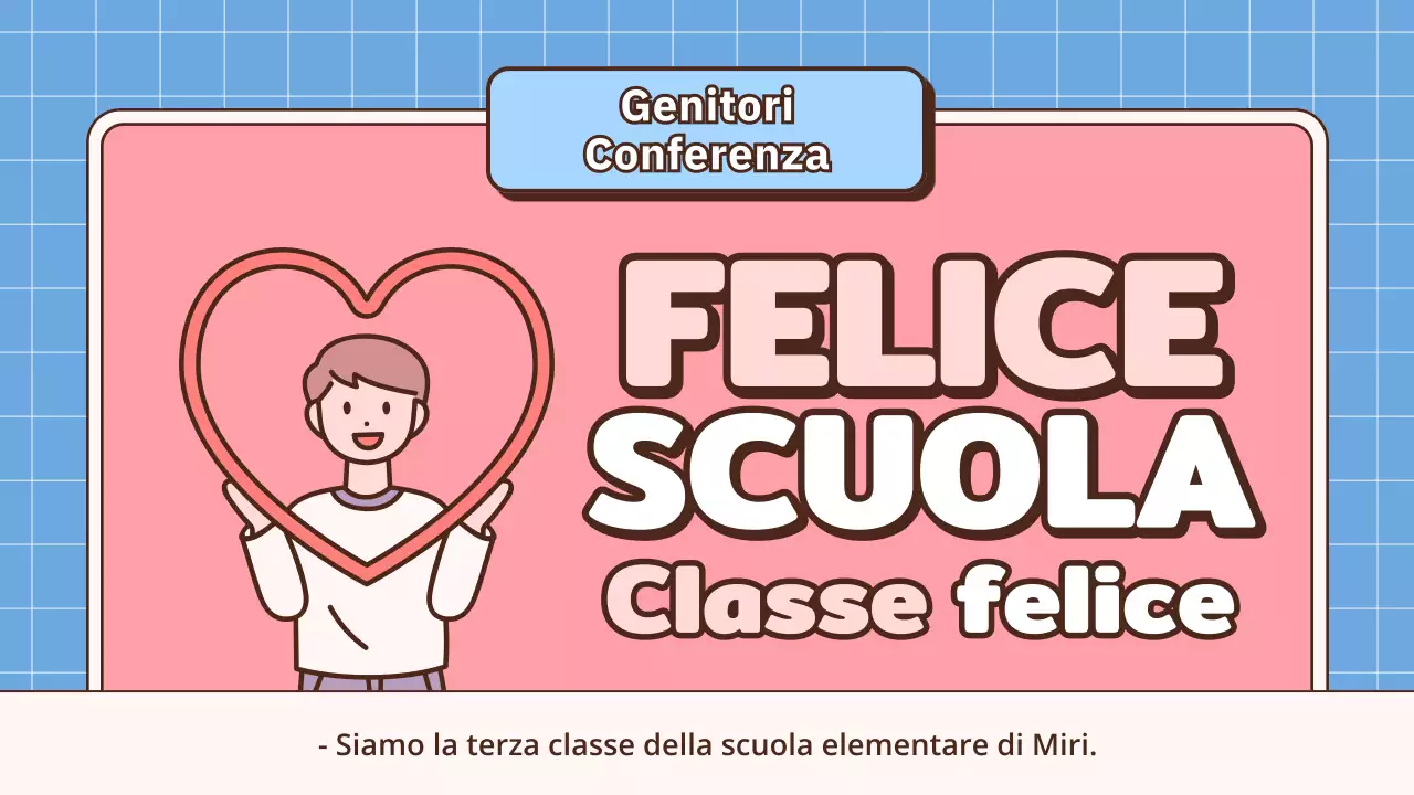 Presentazione per una conferenza genitori-insegnanti a tema scolastico