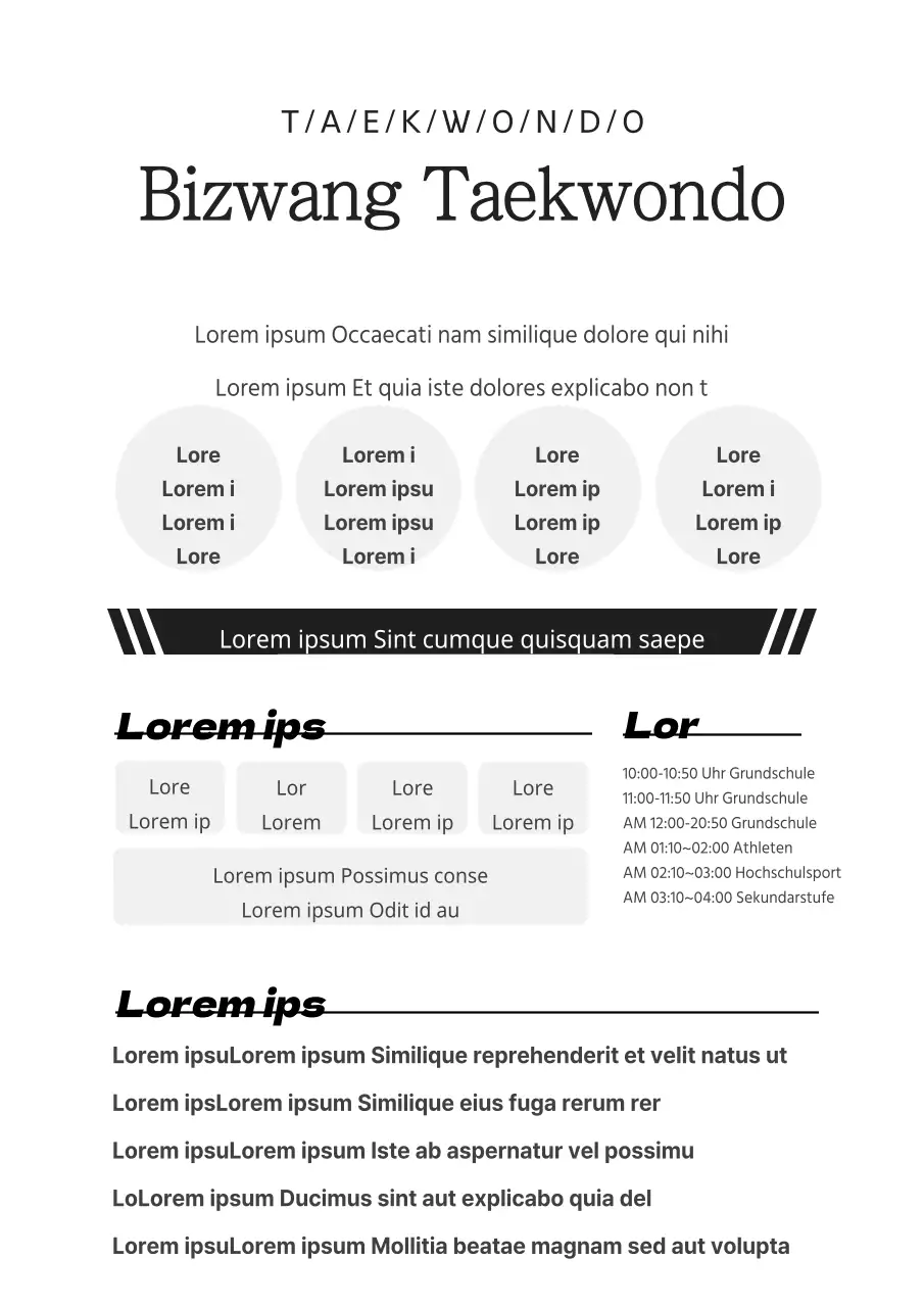 Stellen Sie Ihre Kendoschule vor und werben Sie für Veranstaltungen in Schwarz-Weiß