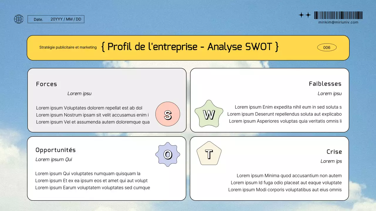 Sky background kitschy advertising marketing strategy report